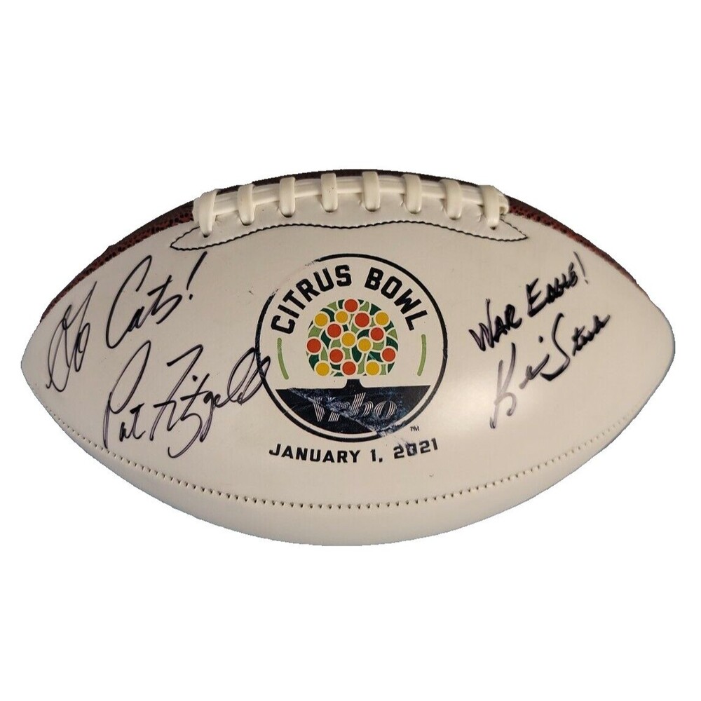 Citrus BowlBall Signed by Pat Fitzgerald and Kevin Steele